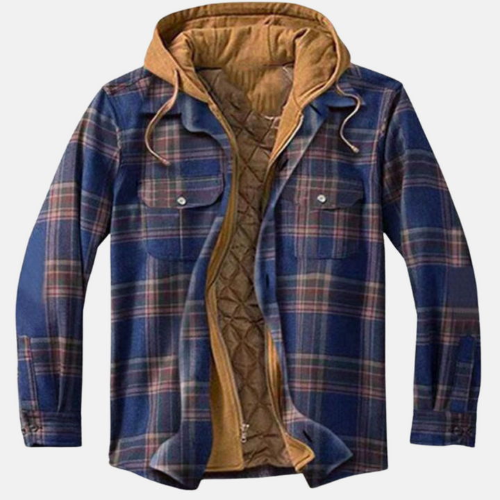 Heraldo | Chaqueta cuadrillé con capucha