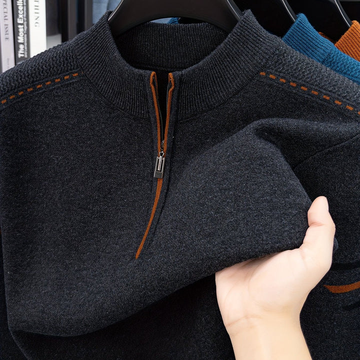 Jeremías | Sweater de punto con medio cierre