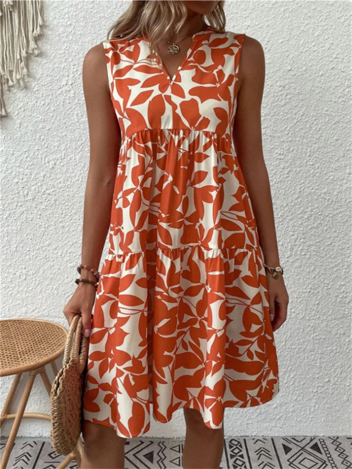 Valentina Paz | Vestido línea A con estampado floral