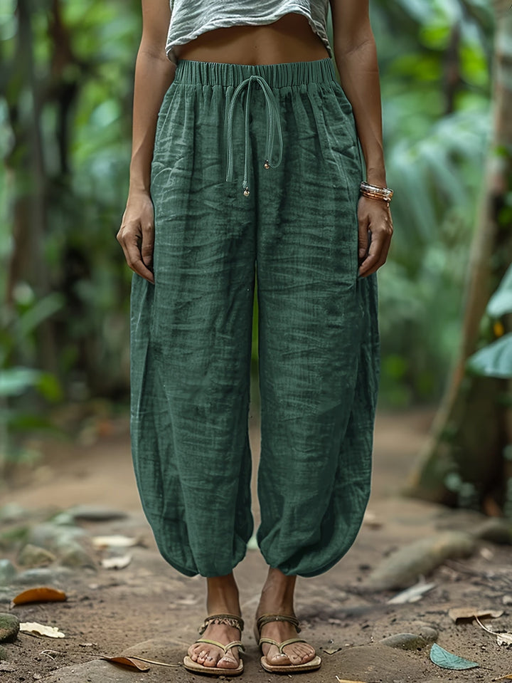 Alfonsina | Pantalón globo con cordón ajustable