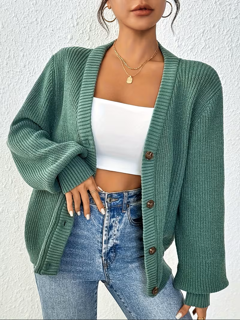Ámbar Sofía | Cardigan amplio con botones