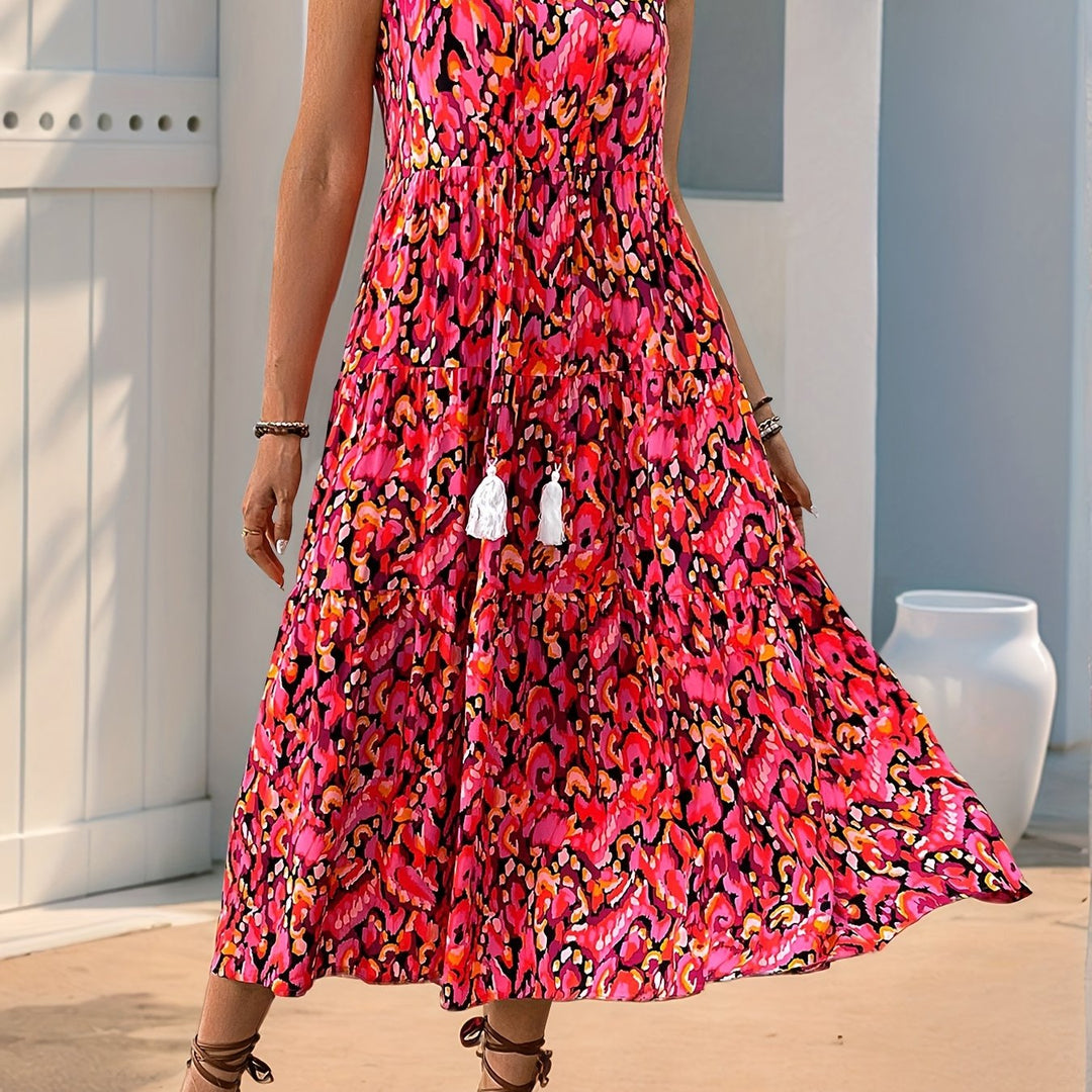 Berenice | Vestido largo bohemio con vuelo