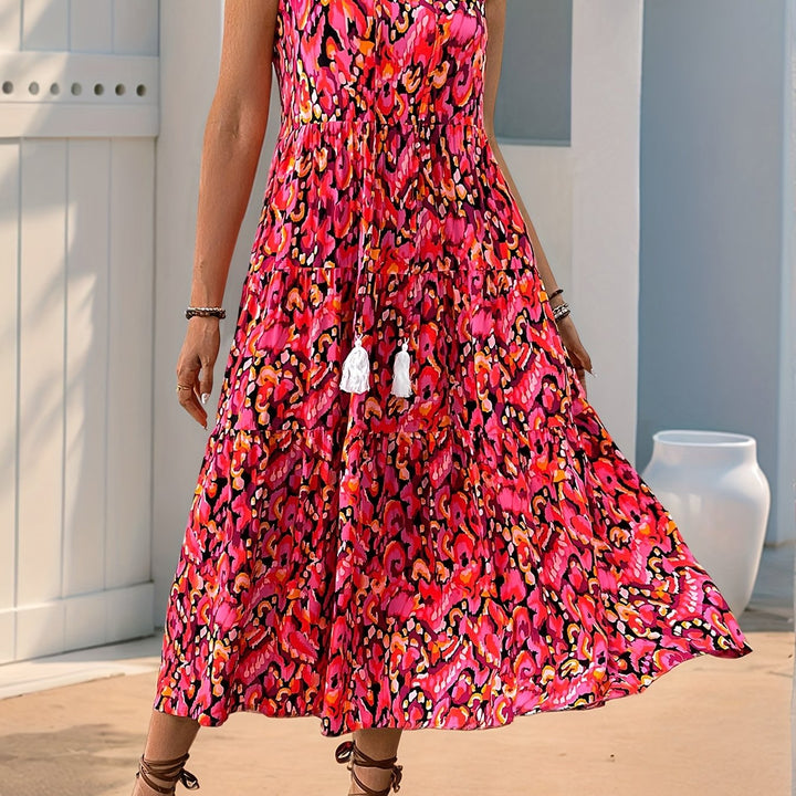Berenice | Vestido largo bohemio con vuelo