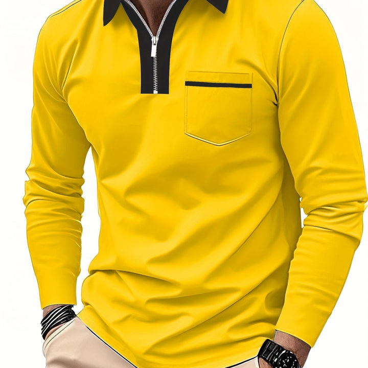 Ernesto | Polera polo con cuello en contraste y cierre