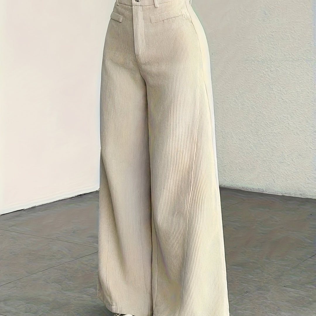 Oriana | Pantalón de tiro alto pierna ancha