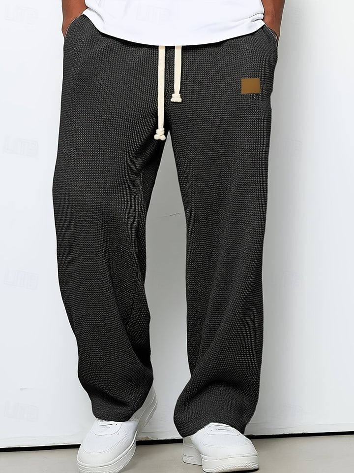 Pablo | Pantalón holgado con textura waffle