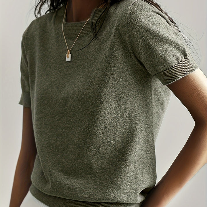 Lucila | Sweater de punto fino manga corta