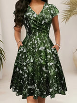 Nayadeth | Vestido floral corte A con bolsillos