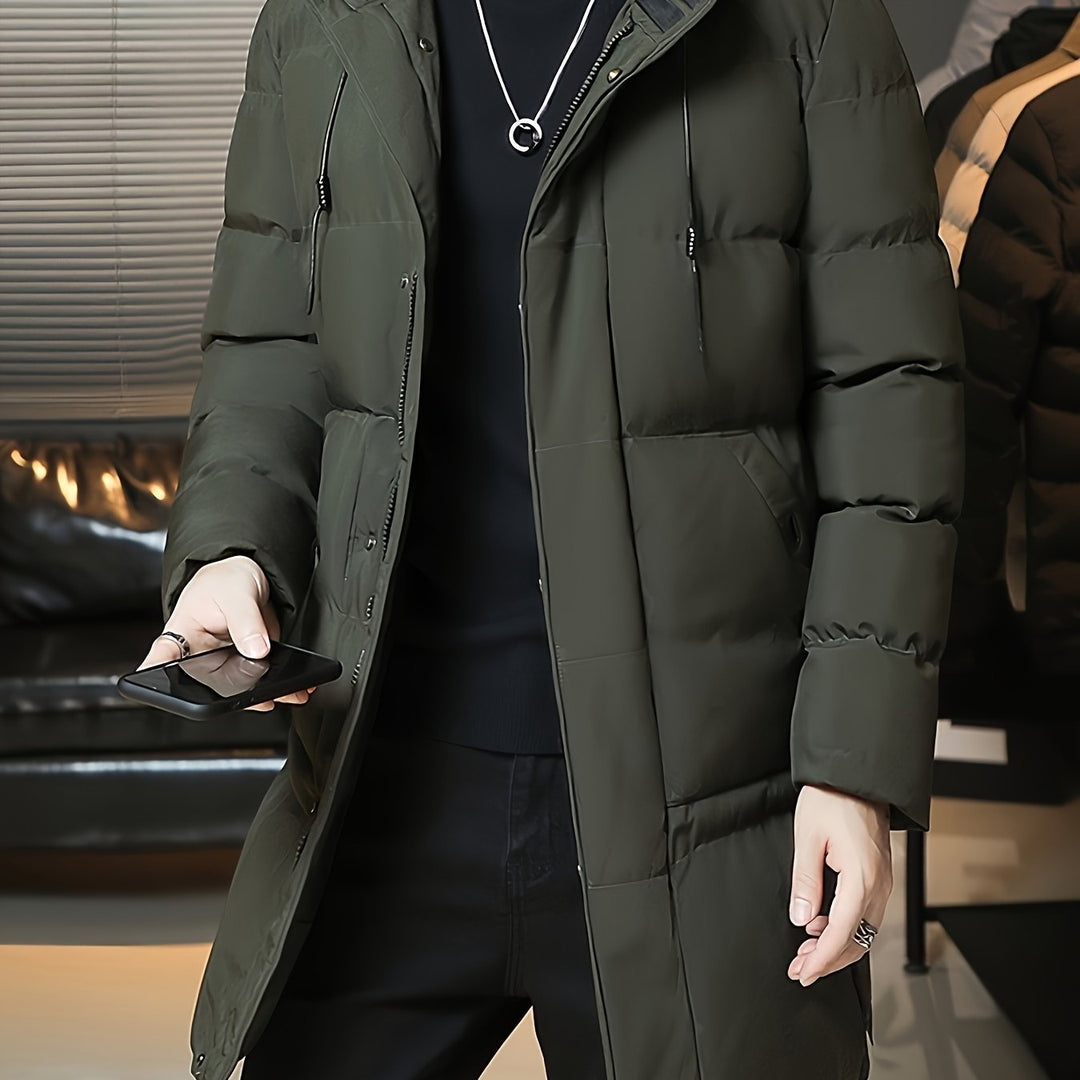 Samuel | Parka larga con capucha acolchada