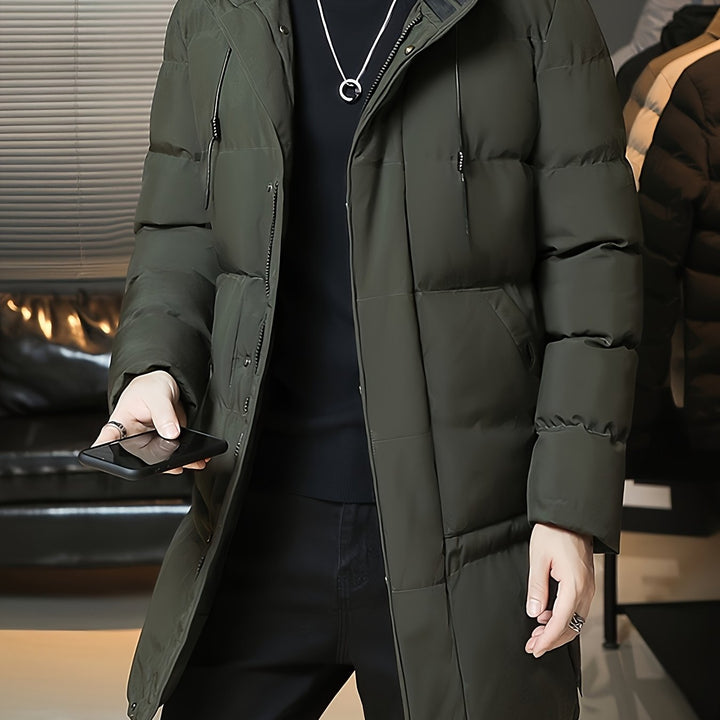 Samuel | Parka larga con capucha acolchada