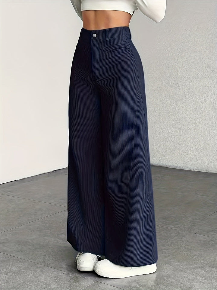 Oriana | Pantalón de tiro alto pierna ancha