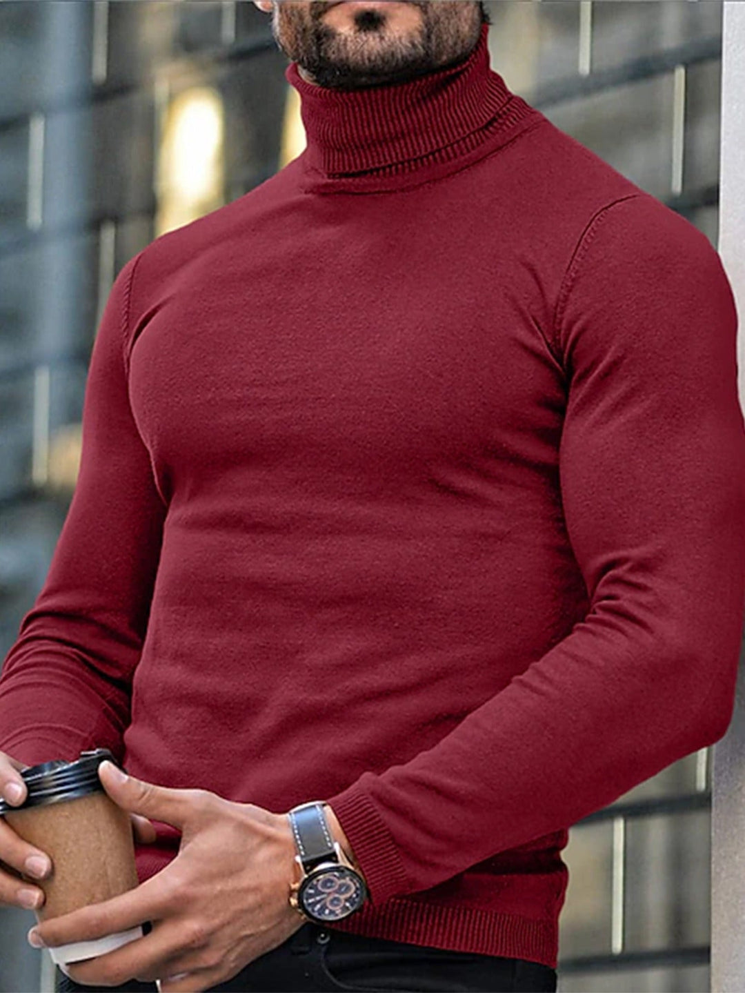 Romualdo | Sweater cuello alto entallado
