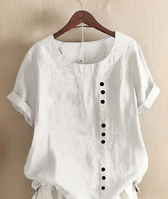 Paulette | Blusa de verano con botones asimétricos