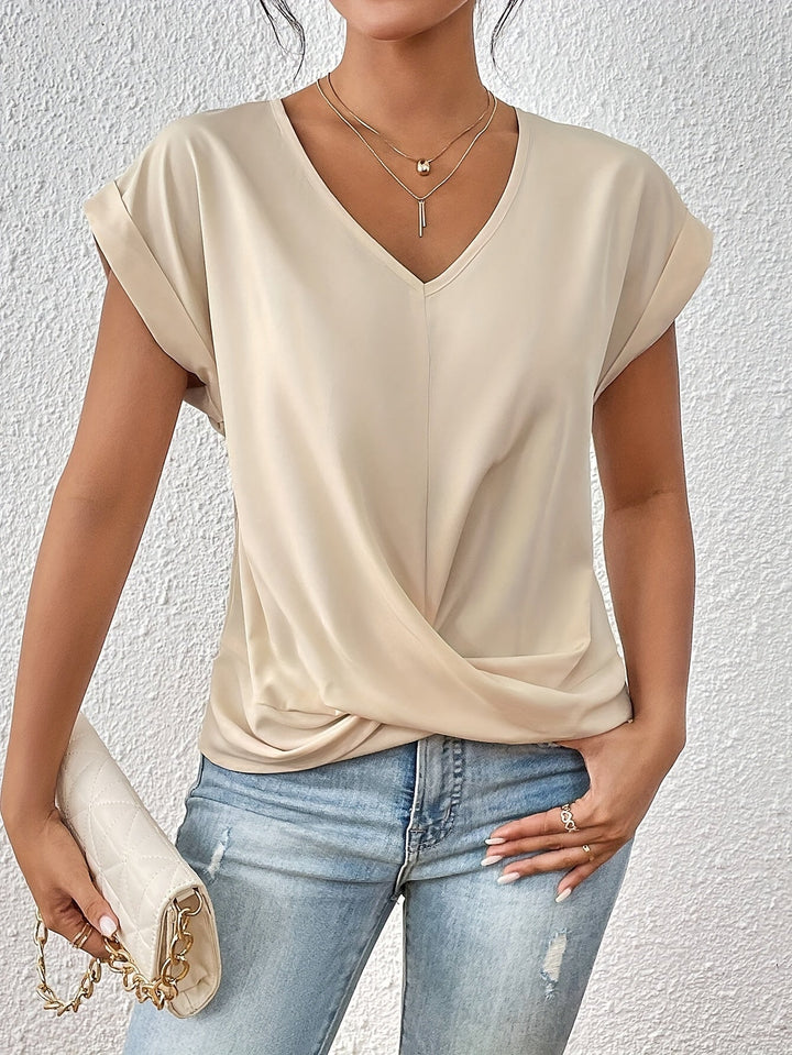 Nerea | Blusa elegante con nudo frontal