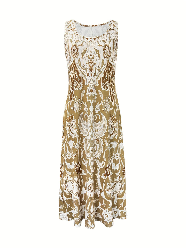Jocelyn | Vestido largo floral sin mangas