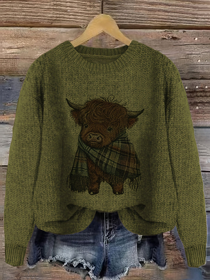 Kiara | Sweater cuello redondo holgado