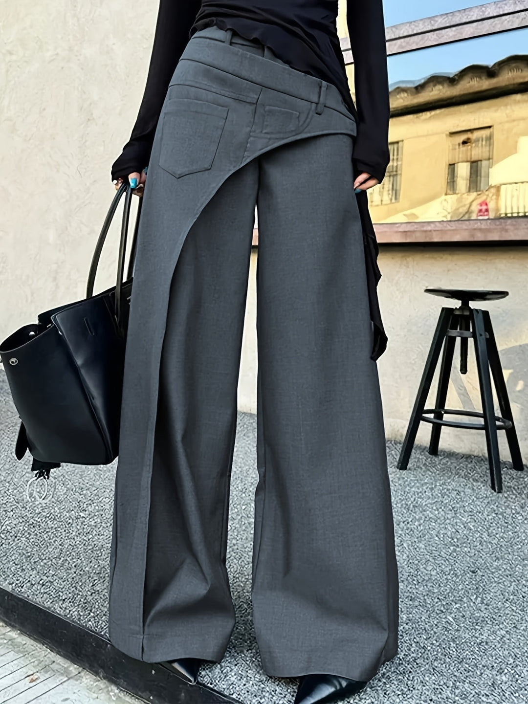Gloria | Pantalón de tiro alto pierna ancha