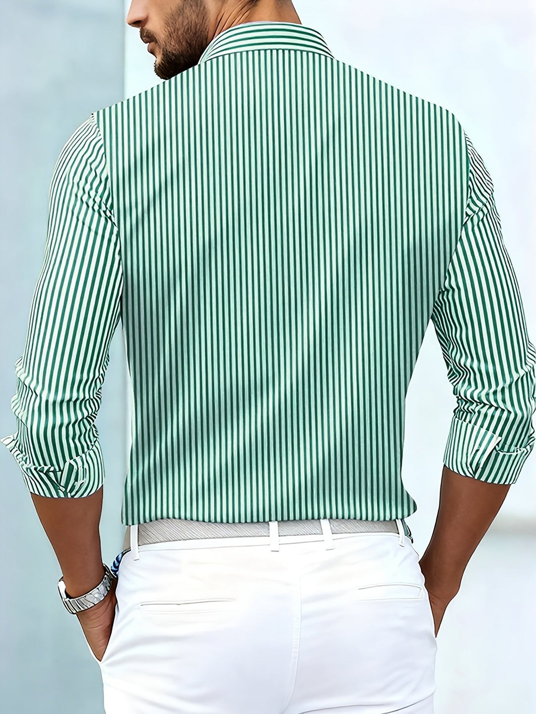 Felipe | Camisa de rayas manga larga