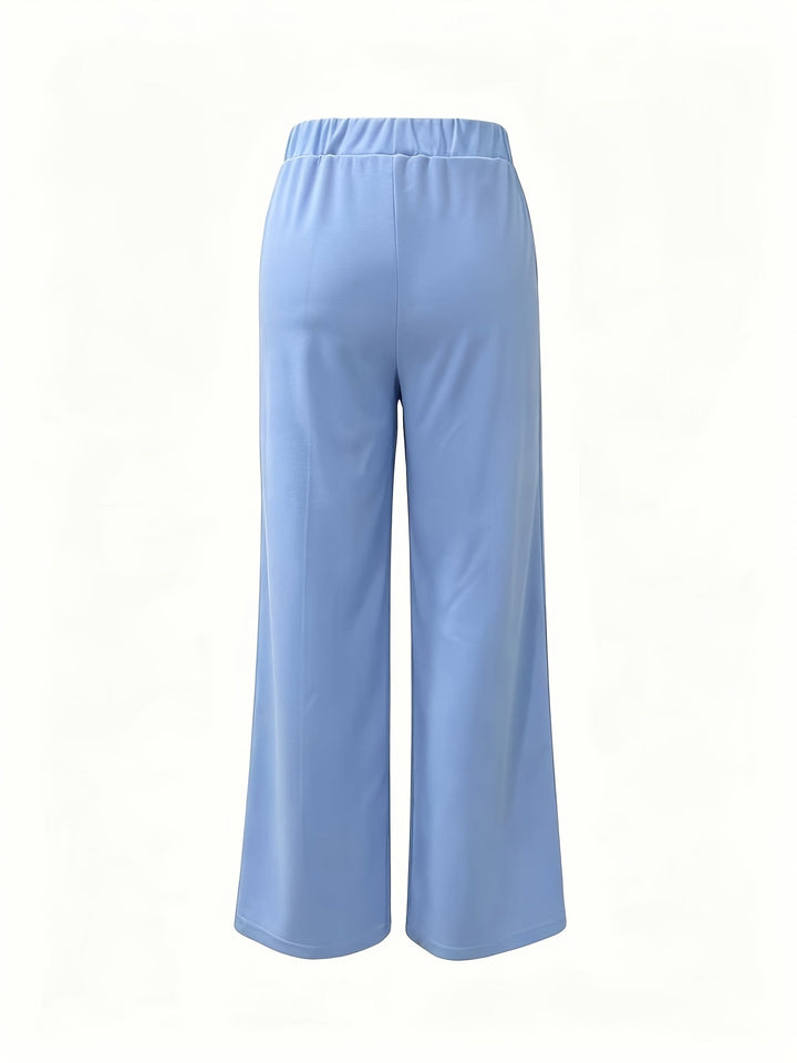 Saray | Pantalones de tiro alto y pierna ancha