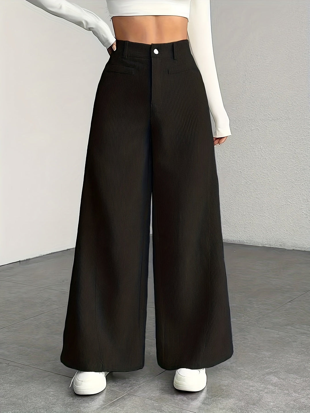 Nadine | Pantalón tiro alto pierna ancha