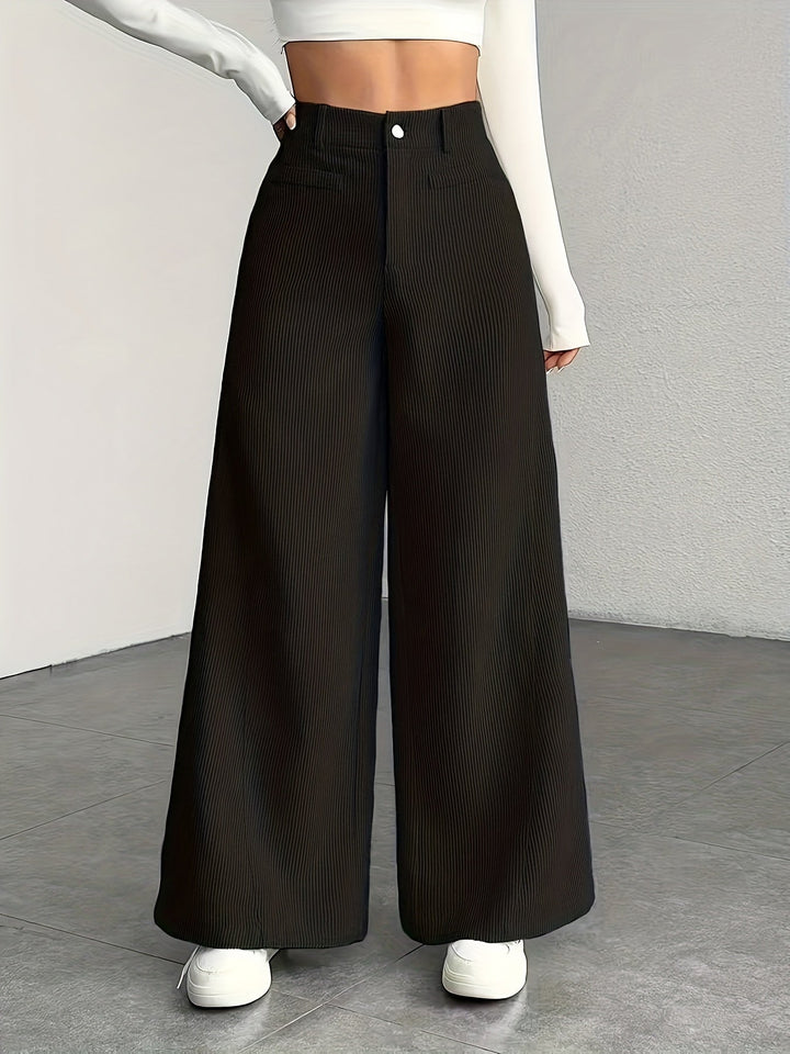 Nadine | Pantalón tiro alto pierna ancha