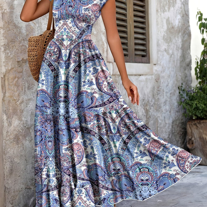 Felipa | Vestido largo con estampado paisley