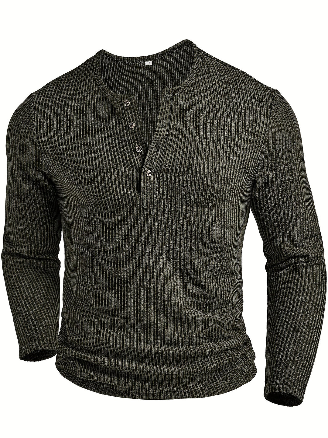Fabián | Polera henley acanalada