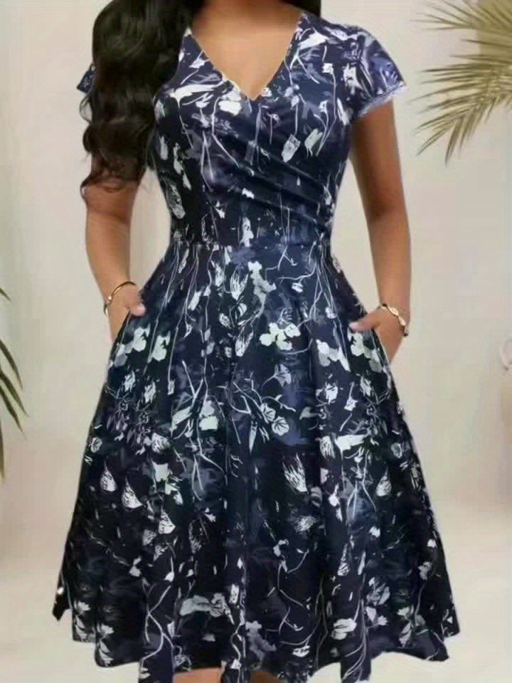 Nayadeth | Vestido floral corte A con bolsillos
