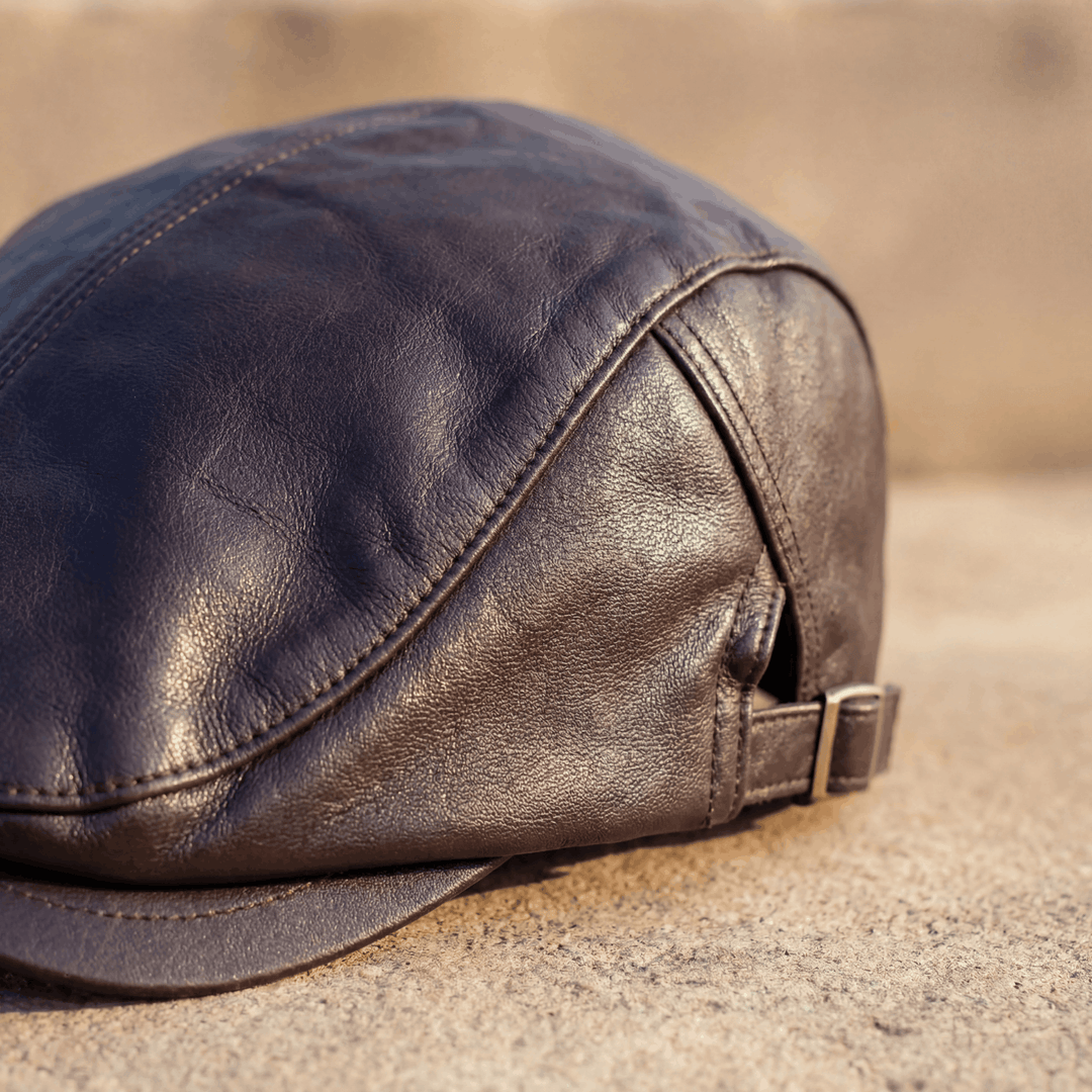 Carlos | Boina vintage efecto cuero