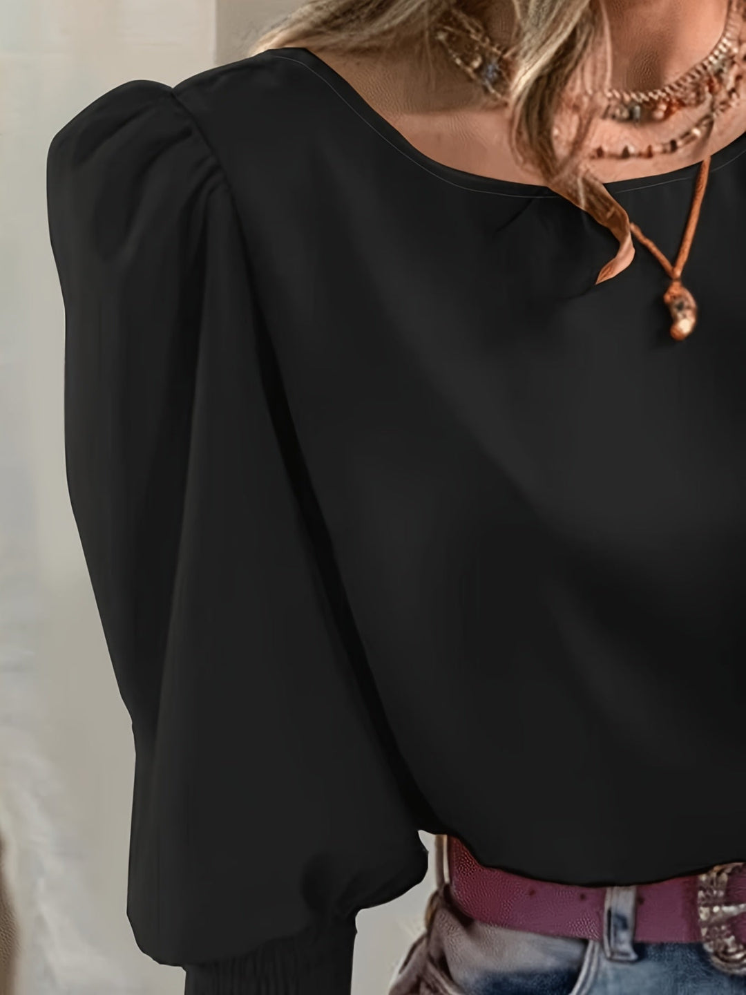 Cataleya | Blusa de mangas abullonadas