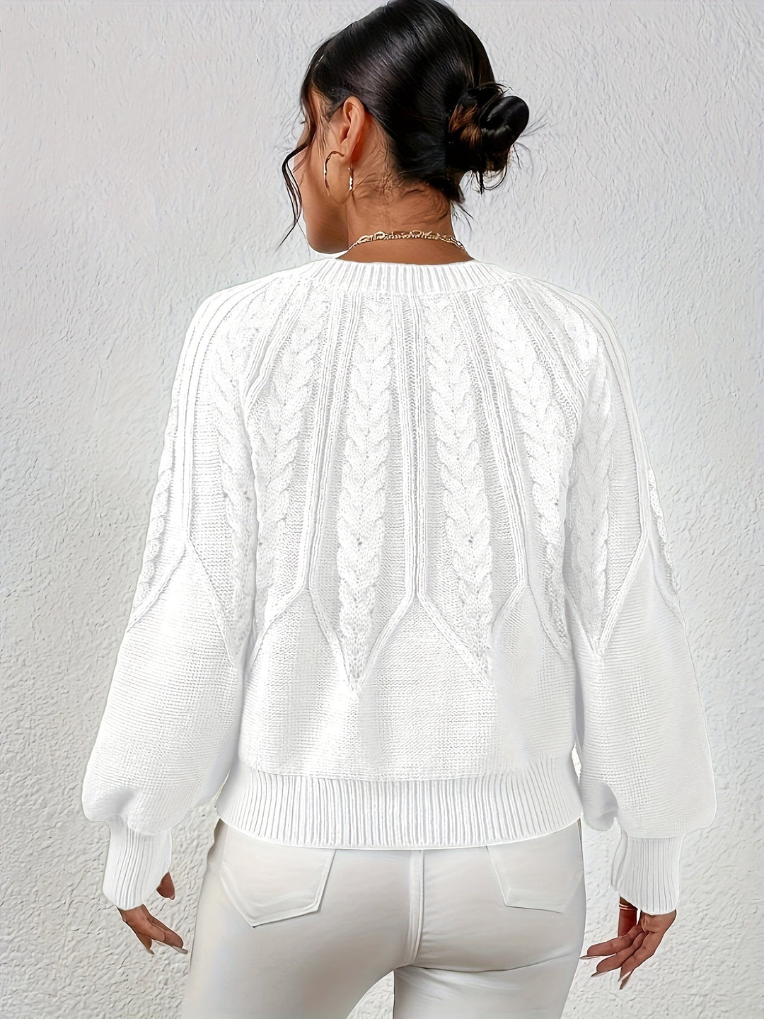 Sarita | Sweater de punto trenzado holgado