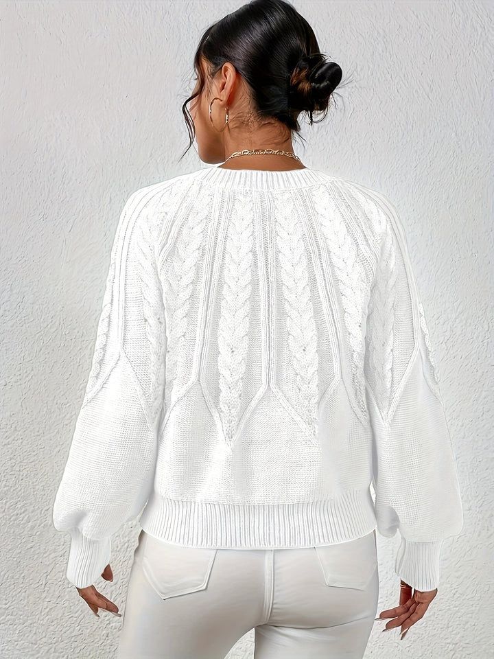 Sarita | Sweater de punto trenzado holgado