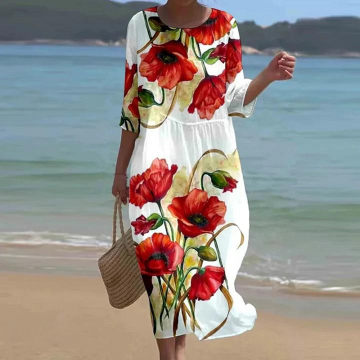 Bárbara Andrea | Vestido largo floral