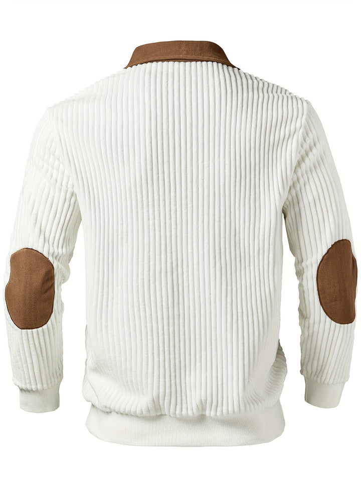 Dante | Sweater bicolor con cierre corto