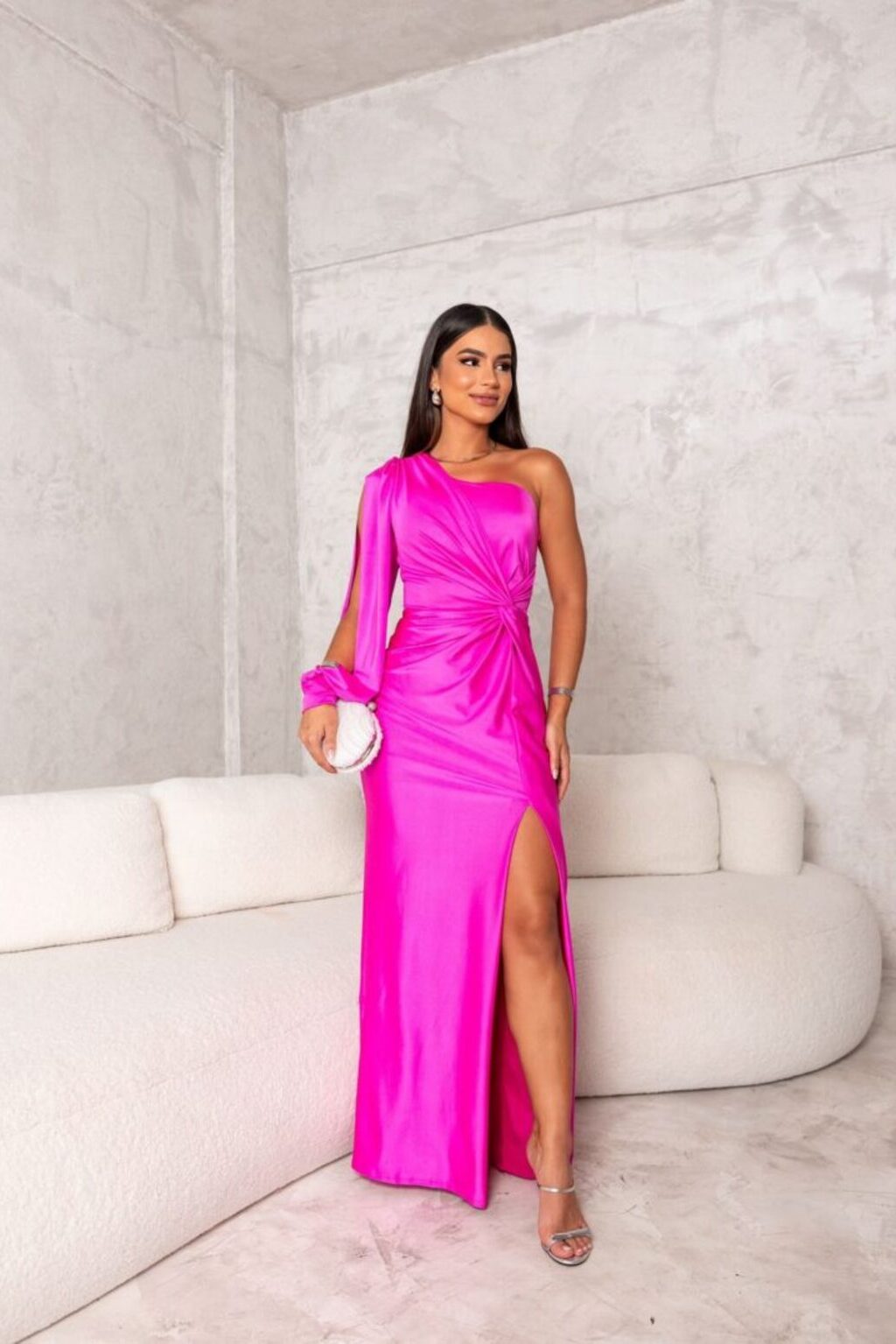 Zarra | Vestido Largo Elegante de Un Hombro