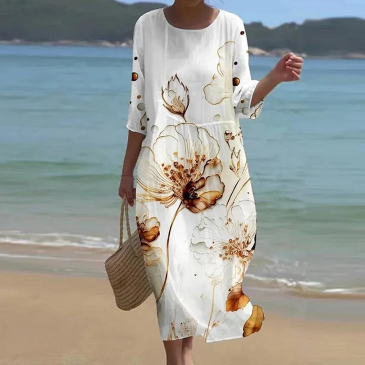 Bárbara Andrea | Vestido largo floral