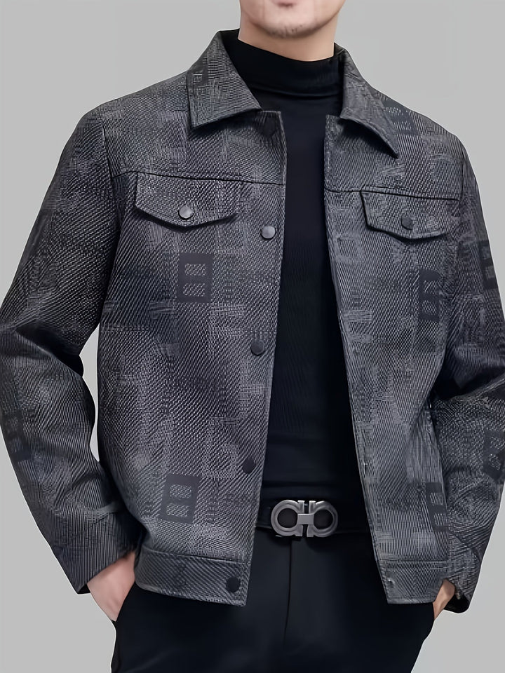Rigoberto | Chaqueta trucker estampada