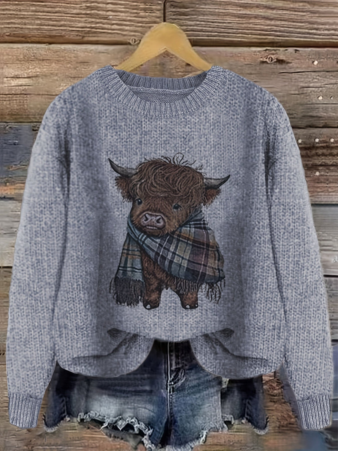 Kiara | Sweater cuello redondo holgado