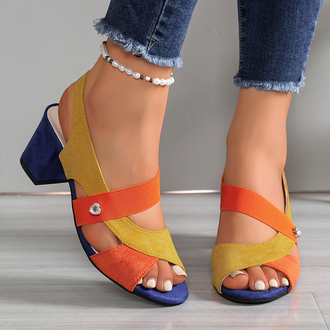 Otilia | Sandalias de taco bajo con plataforma estable