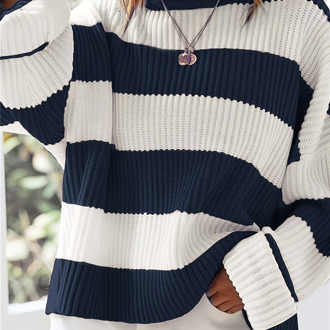 María Graciela | Sweater tejido a rayas holgado