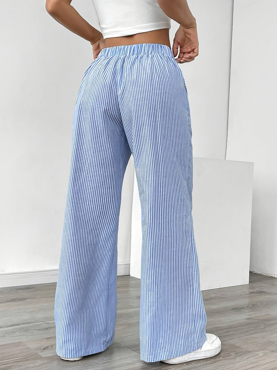 Emma | Pantalón de pierna ancha a rayas