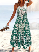 Jocelyn | Vestido largo floral sin mangas