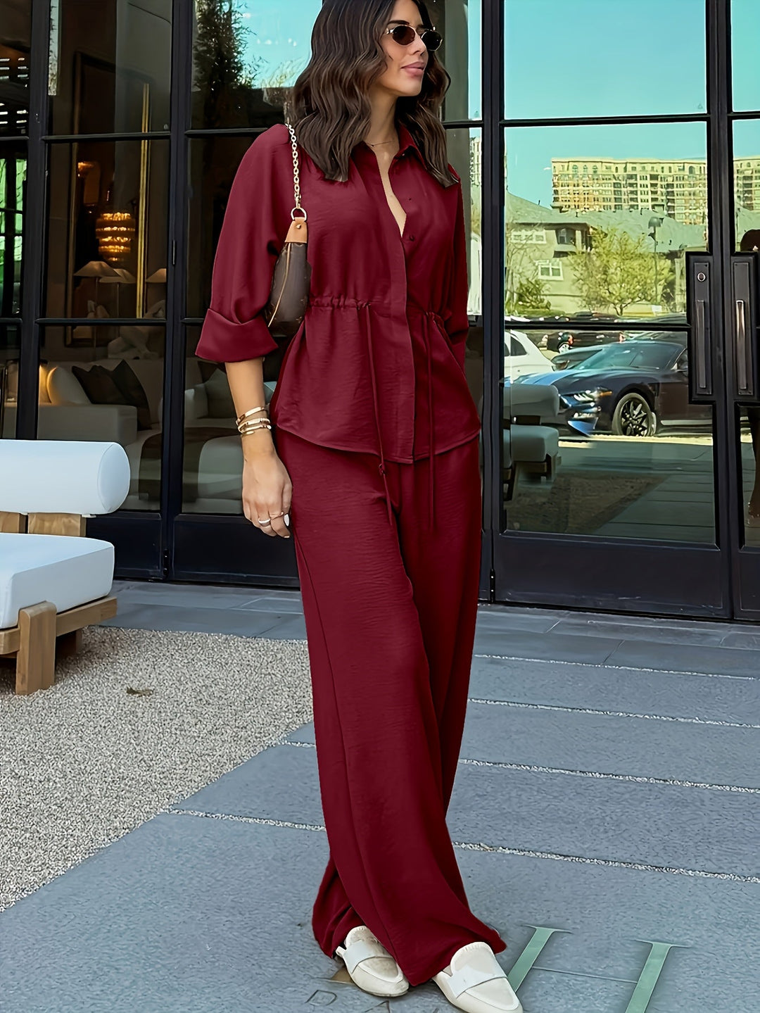 Silvia Elena | Conjunto de pantalón ancho