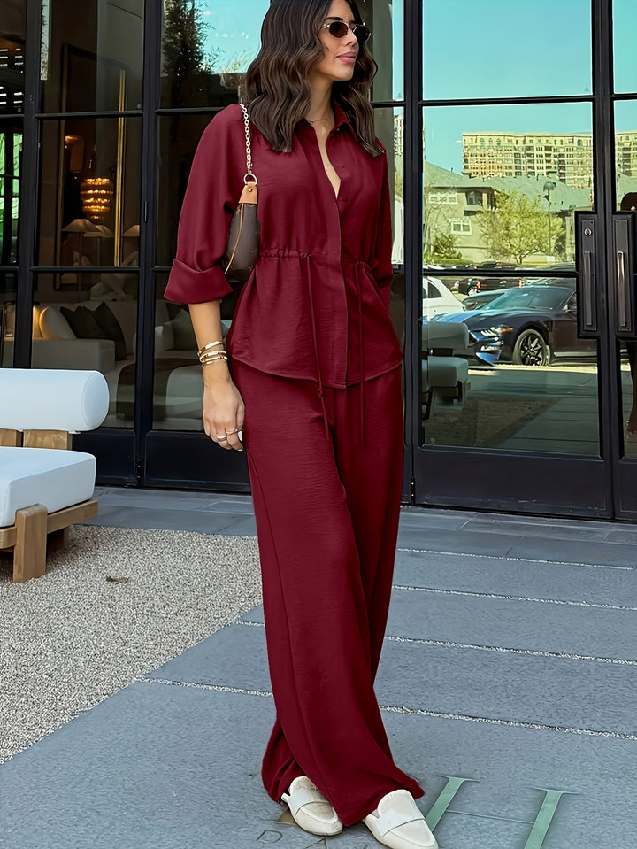 Silvia Elena | Conjunto de pantalón ancho