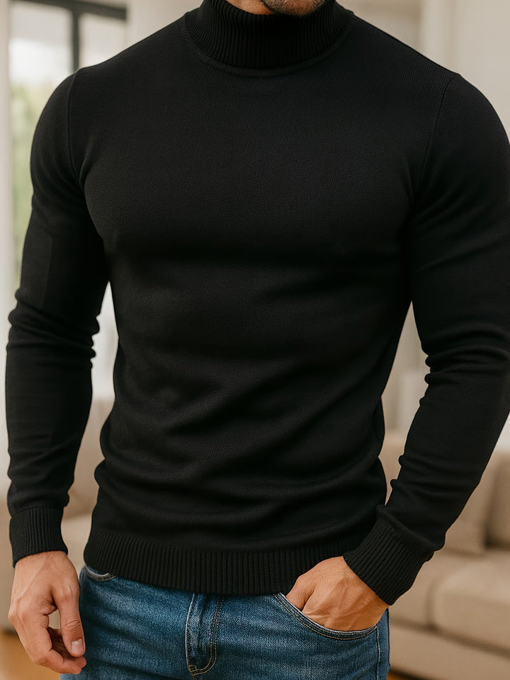 Agustín | Sweater cuello alto de hombre