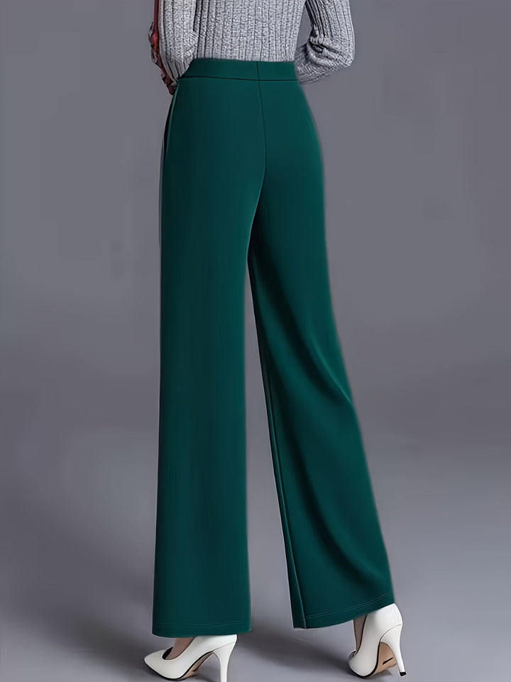 Saray | Pantalones de tiro alto y pierna ancha
