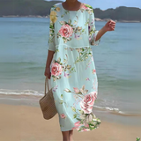 Bárbara Andrea | Vestido largo floral