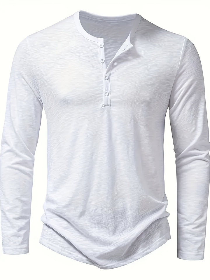 Gerardo | Polera henley de manga larga
