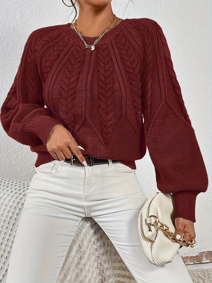 Sarita | Sweater de punto trenzado holgado
