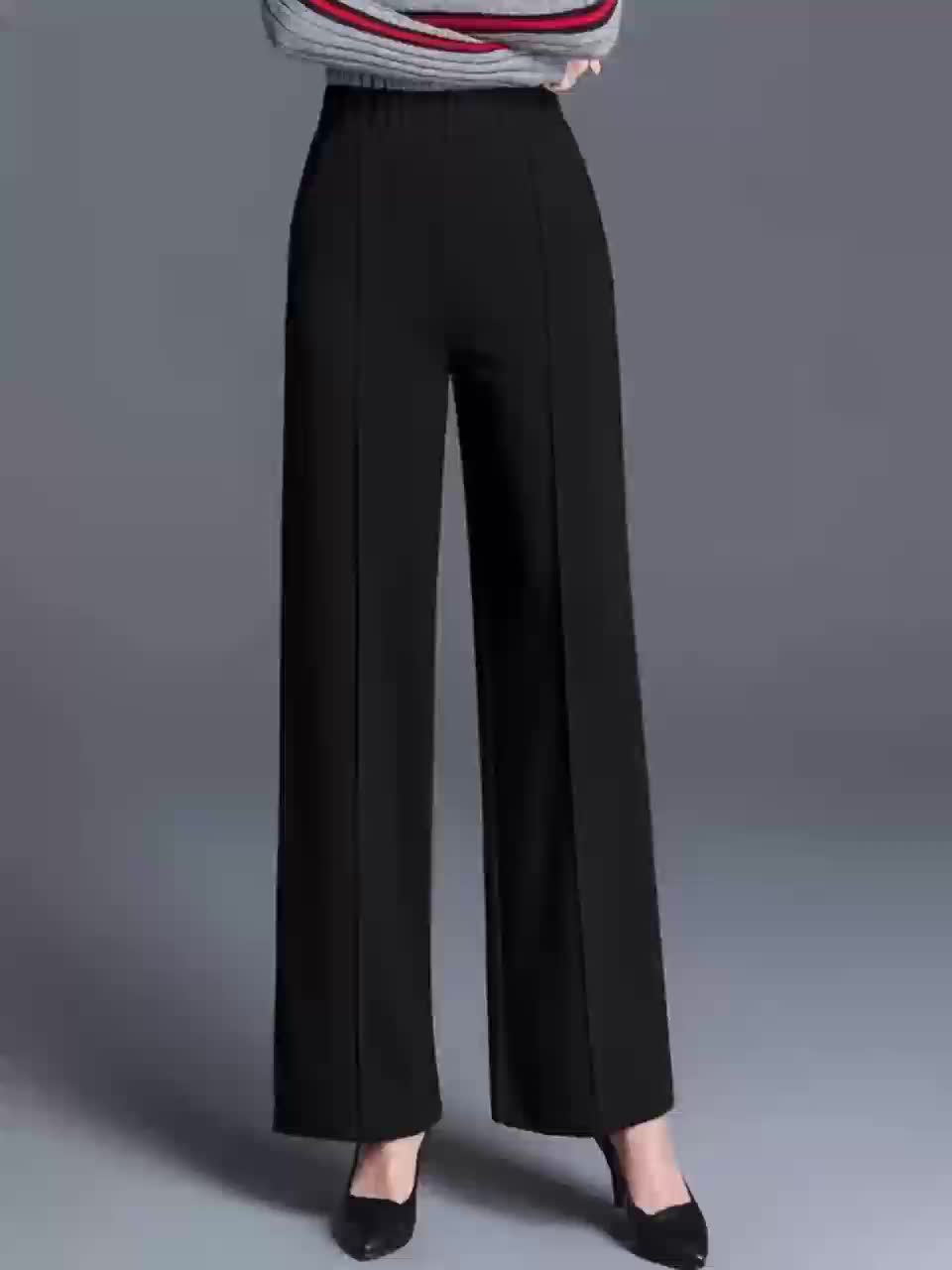Elisa | Pantalón de tiro alto pierna ancha